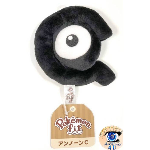 Officiële Pokemon center knuffel Pokemon fit Unown C 13cm